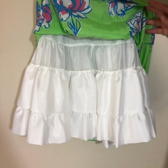 Lilly Pulitzer Langley Silk Cotton Blend Dress in New Green Tossed Size 0 NWT - Picture 8 of 13